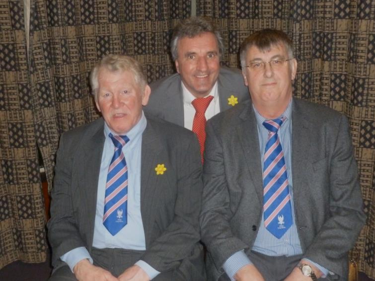 Graham Price, Geoff Williams and  Gareth Griffiths